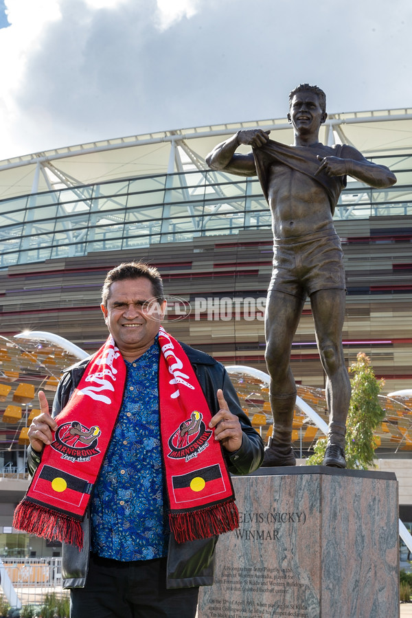 AFL 2019 Media - Nicky Winmar Statue Unveiling - 691324