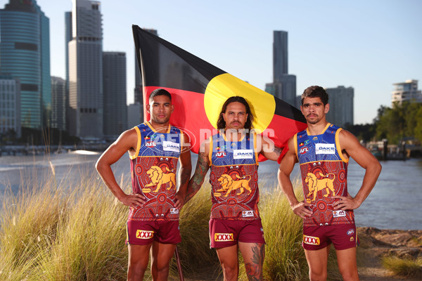 AFL 2018 Media - Brisbane Lions Indigenous Shoot - 596616
