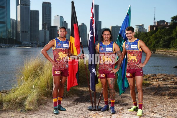 AFL 2018 Media - Brisbane Lions Indigenous Shoot - 596626
