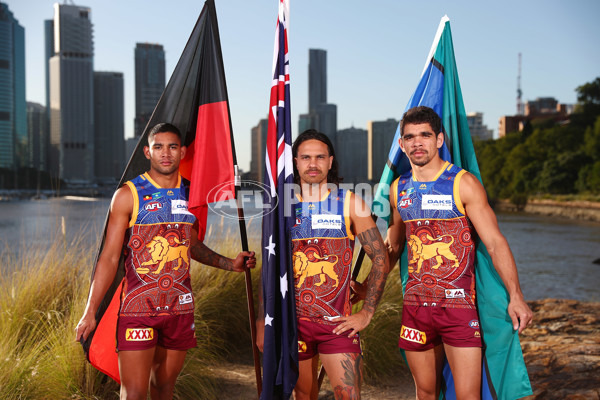 AFL 2018 Media - Brisbane Lions Indigenous Shoot - 596621