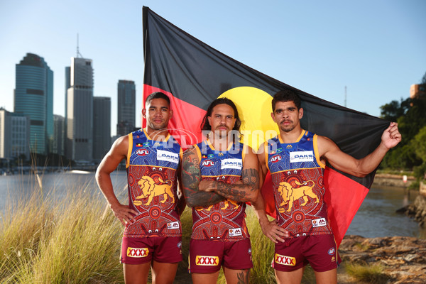 AFL 2018 Media - Brisbane Lions Indigenous Shoot - 596620