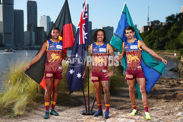 AFL 2018 Media - Brisbane Lions Indigenous Shoot - 596625