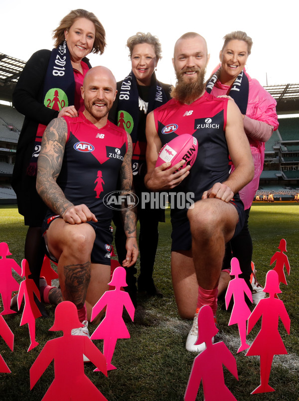AFL 2018 Media - Melbourne BCNA Pink Lady Match Press Conference - 611974