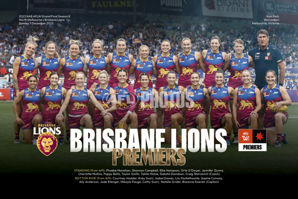 AFLW 2023 Media - Brisbane Premiership Prints - A-45896876