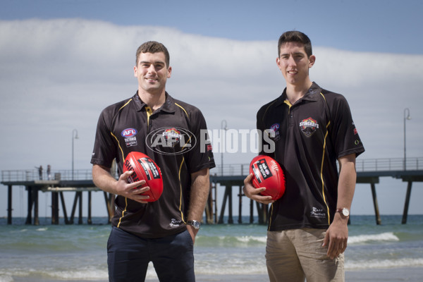 AFL 2015 Media - Jacob Weitering and Kieran Collins - 411404