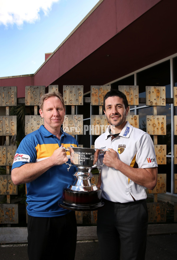 AFL 2015 Media - Peter Jackson VFL & TAC Cup Grand Final press conference - 405231