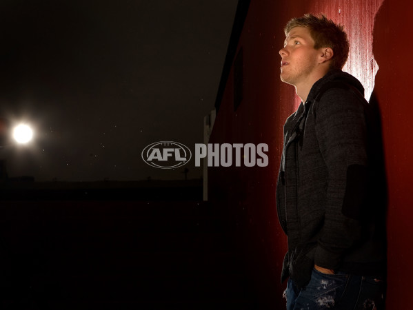 AFL 2010 Media - Daniel Hannebery Portrait Shoot - 215125