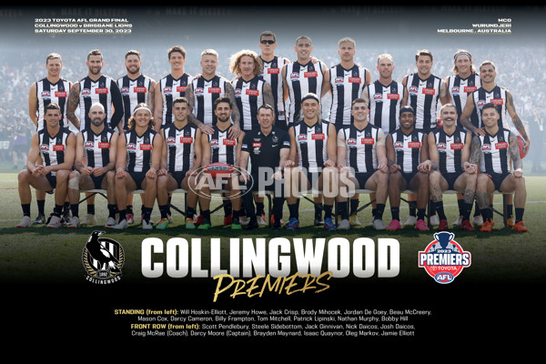 AFL 2023 Media - Collingwood Premiership Prints - A-43572328