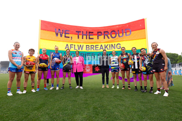 AFLW 2023 Media - Pride Round Launch - A-44961141