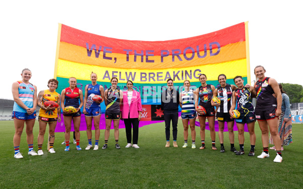 AFLW 2023 Media - Pride Round Launch - A-44962519